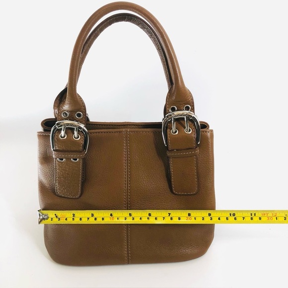 Tignanello Brown Leather Perfect 10 French Tote - Picture 11 of 13
